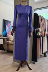 Eteği Tüylü Elbise