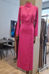 Eteği Düğmeli Elbise